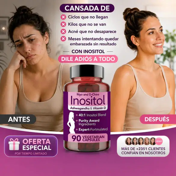 Inositol Myo + D-Chiro con Ashwagandha & Vitamina D