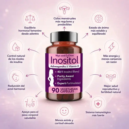Inositol Myo + D-Chiro con Ashwagandha & Vitamina D